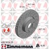 Zimmermann Brake Disc - Standard/Coated, 400.3654.20 400.3654.20